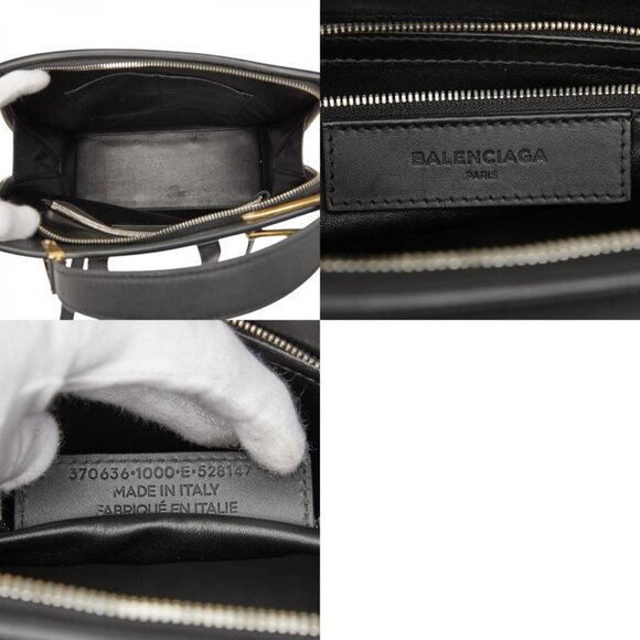 Balenciaga Backpack Black Leather